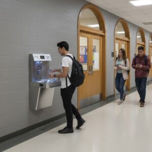 fuente de agua para escuelas